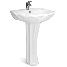 Luxury Quality Modern Rectangular Drop Bathroom Trough Sink With Pedestal